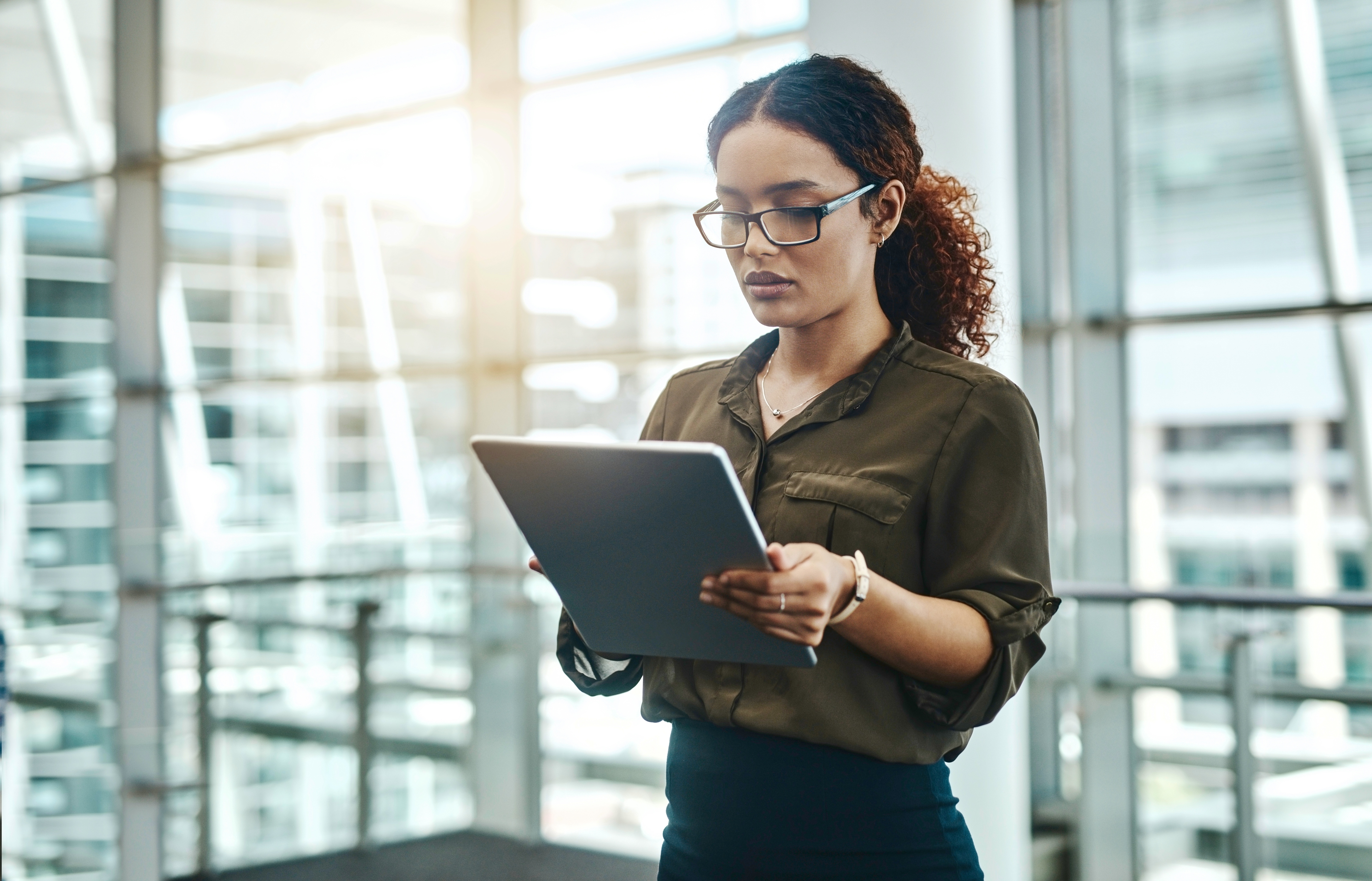 Lady on Notebook image